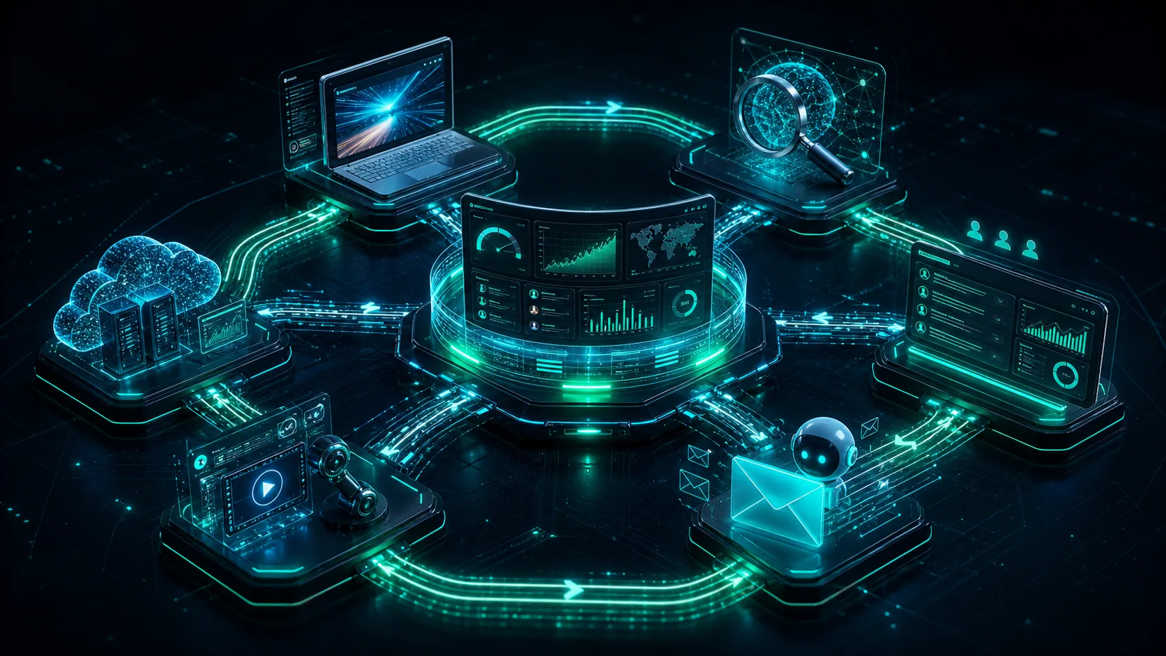 The Dominator — AI-powered closed-loop lead-generation infrastructure dashboard