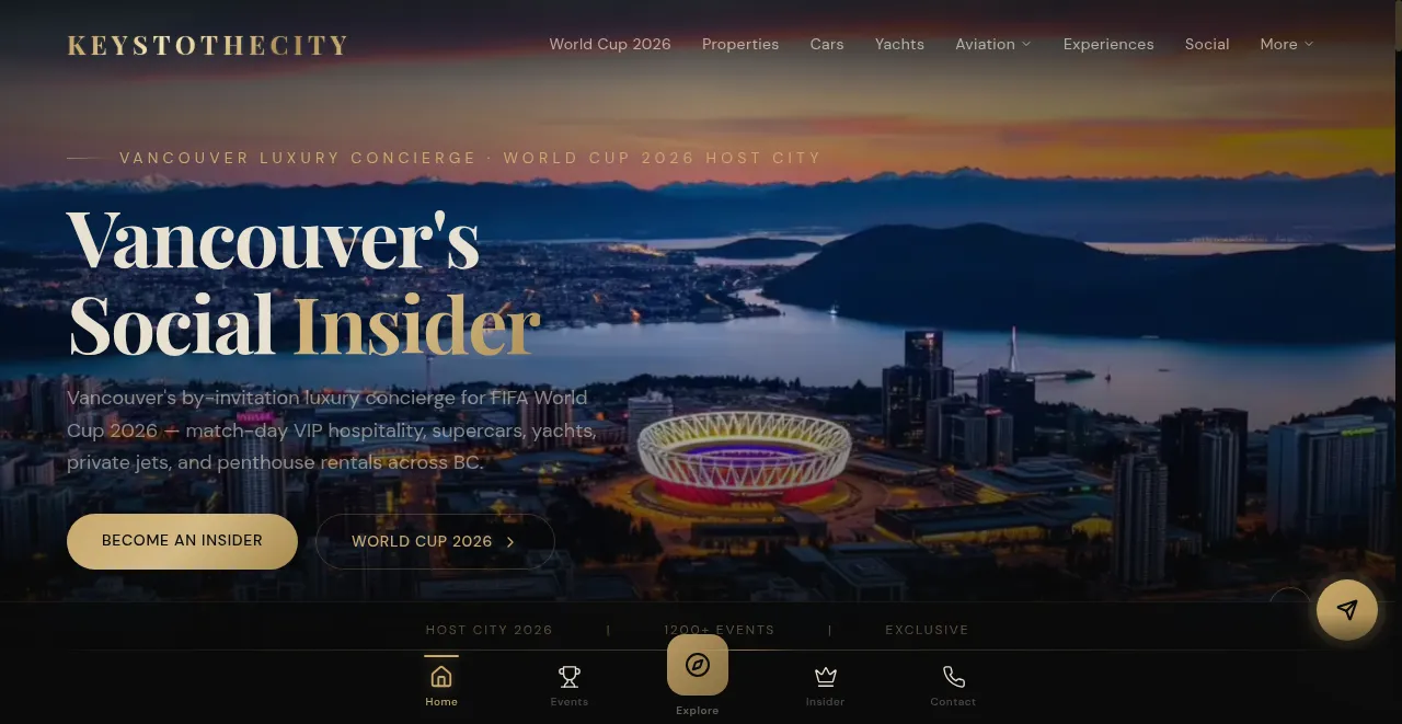 Keys to the City website built by SeonixAI