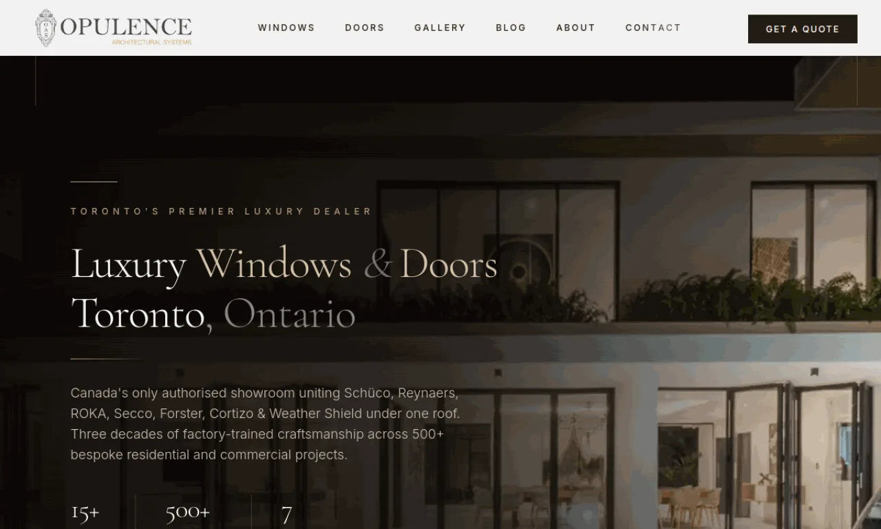 Opulence Systems website built by SeonixAI