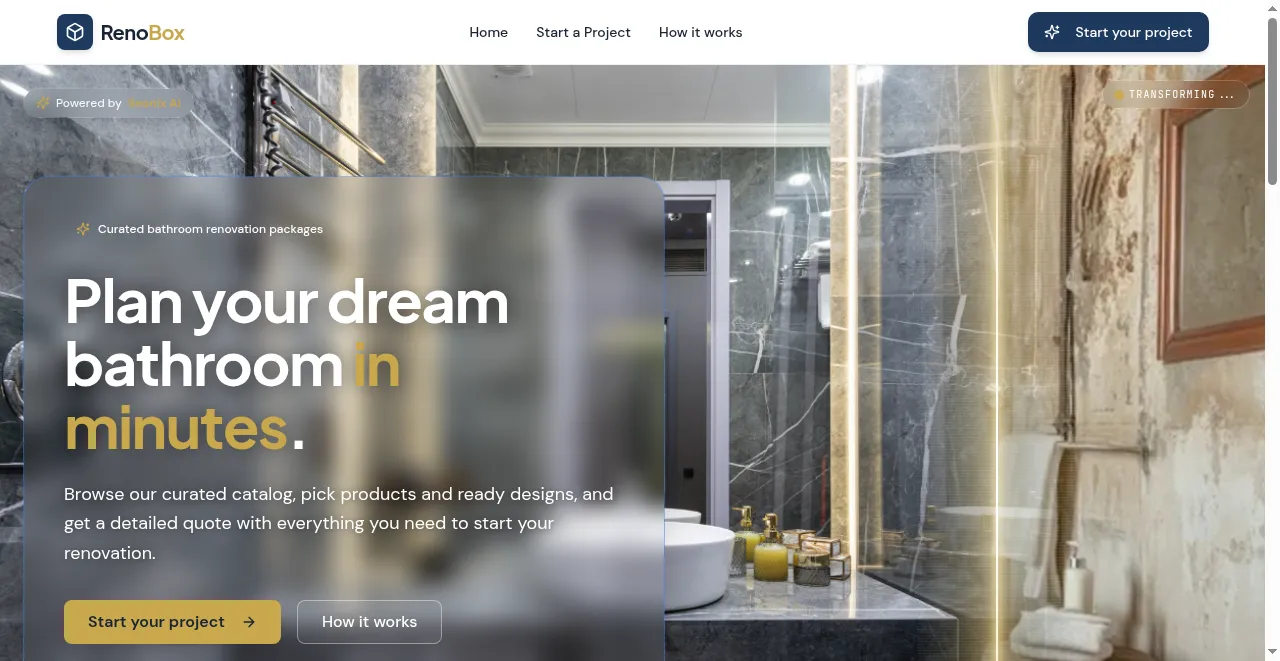 RenoBox website built by SeonixAI