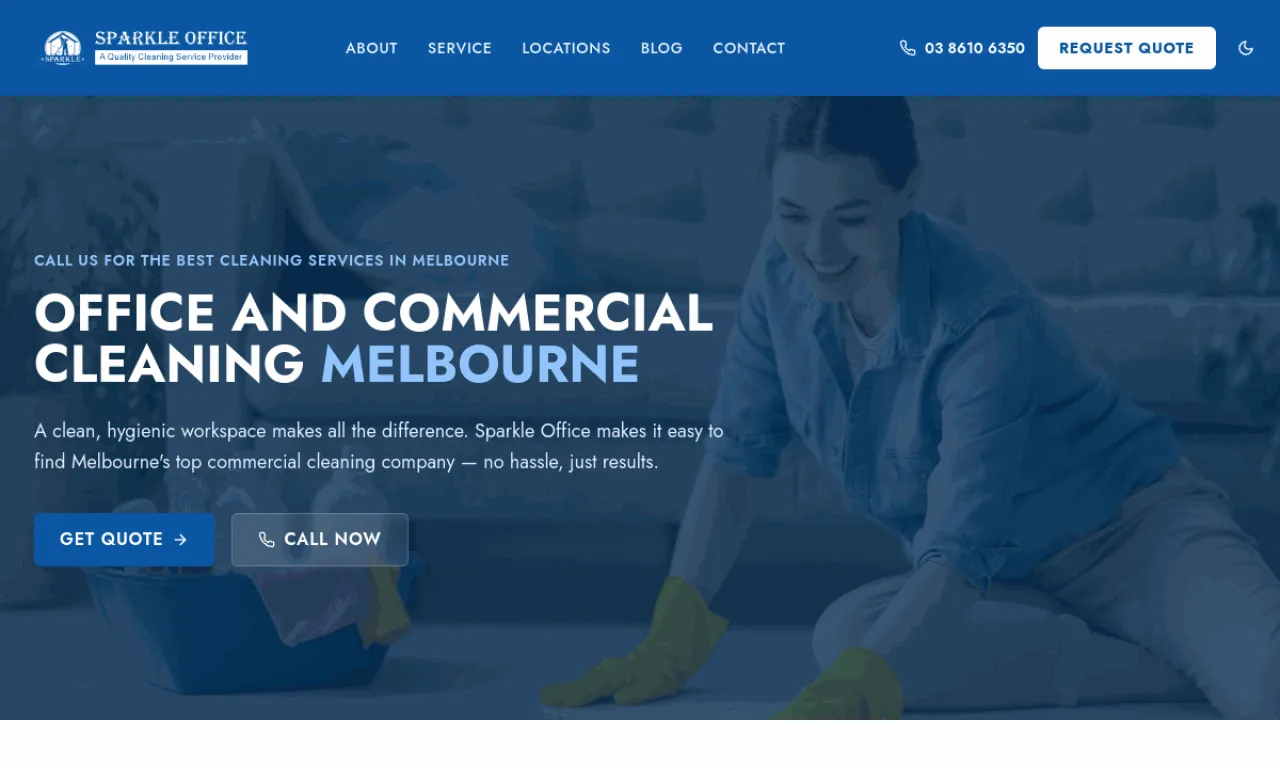 Sparkle Office website built by SeonixAI