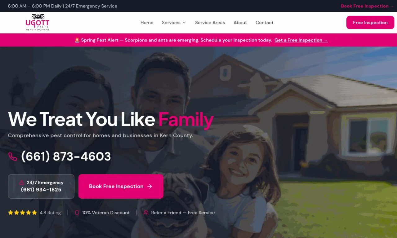 U Gott Pest website built by SeonixAI